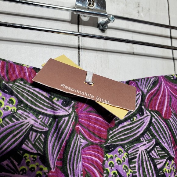 Kika Vargas x Target Skirt Size 2 Coral Reef Scallop Edge Midi Purple Print NWT - Picture 9 of 15